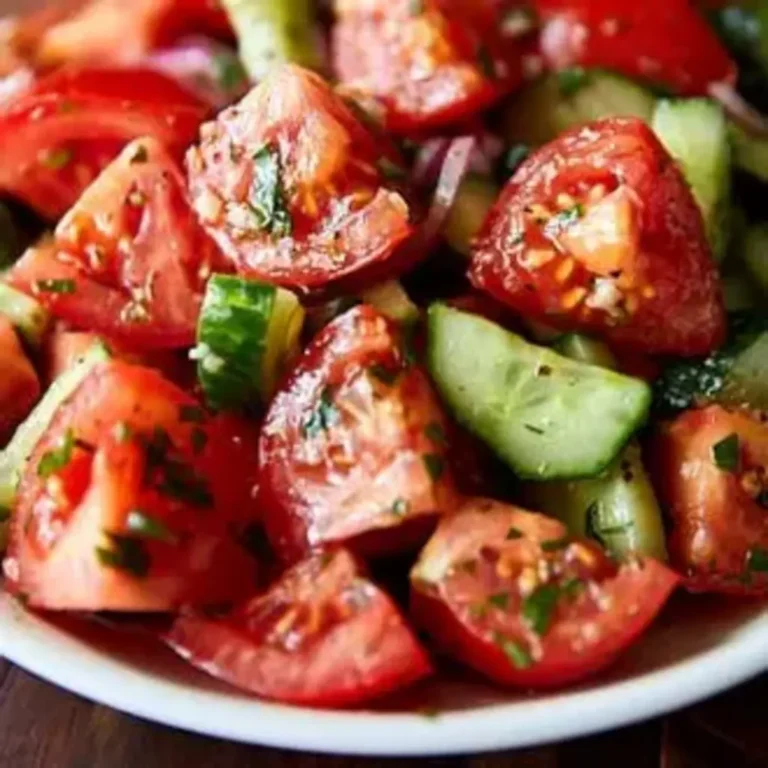 Rustic Cucumber and Tomato Salad Recipe