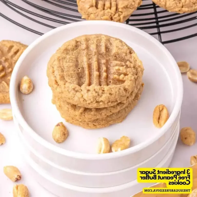3 Ingredient Sugar Free Peanut Butter Cookies