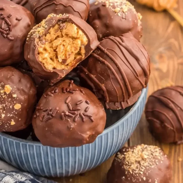 Peanut Butter Balls with Rice Krispies