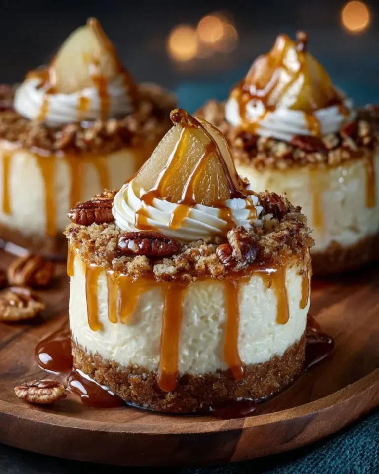 Luxurious Caramel Gold Pear Pecan Domes Recipe