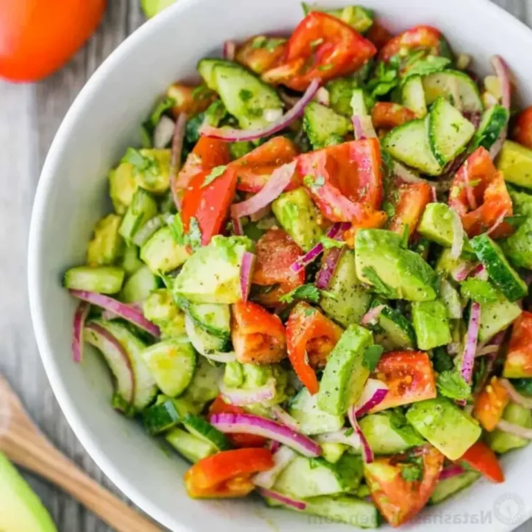 Cucumber Tomato Avocado Salad