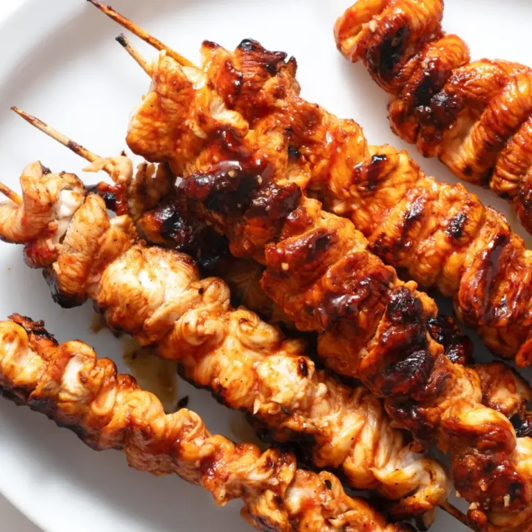 Chipotle Honey Chicken Skewers