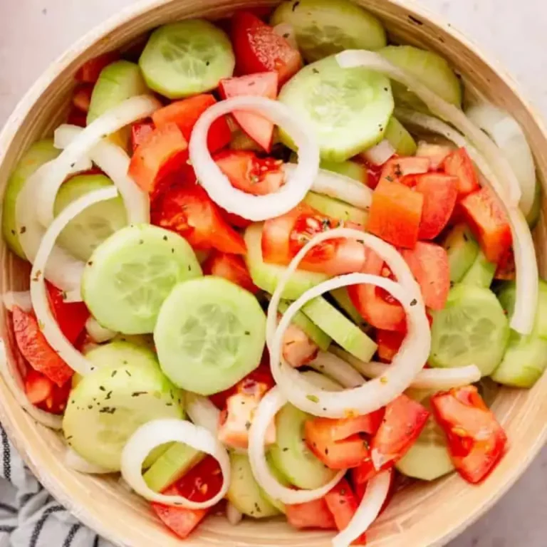 Marinated Cucumber, Tomato and Onion Salad (Just 5 Minutes)