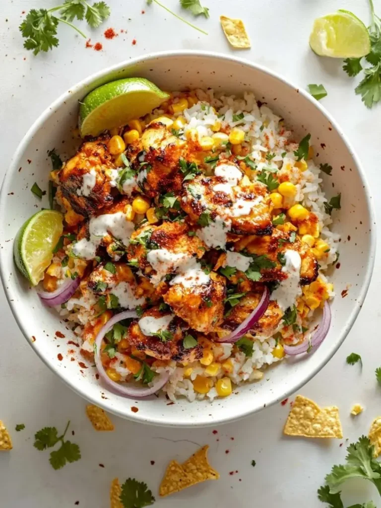Street Corn Chicken Rice Bowl
