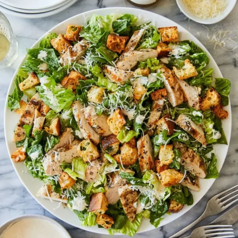 Best Chicken Caesar Salad with Homemade Croutons