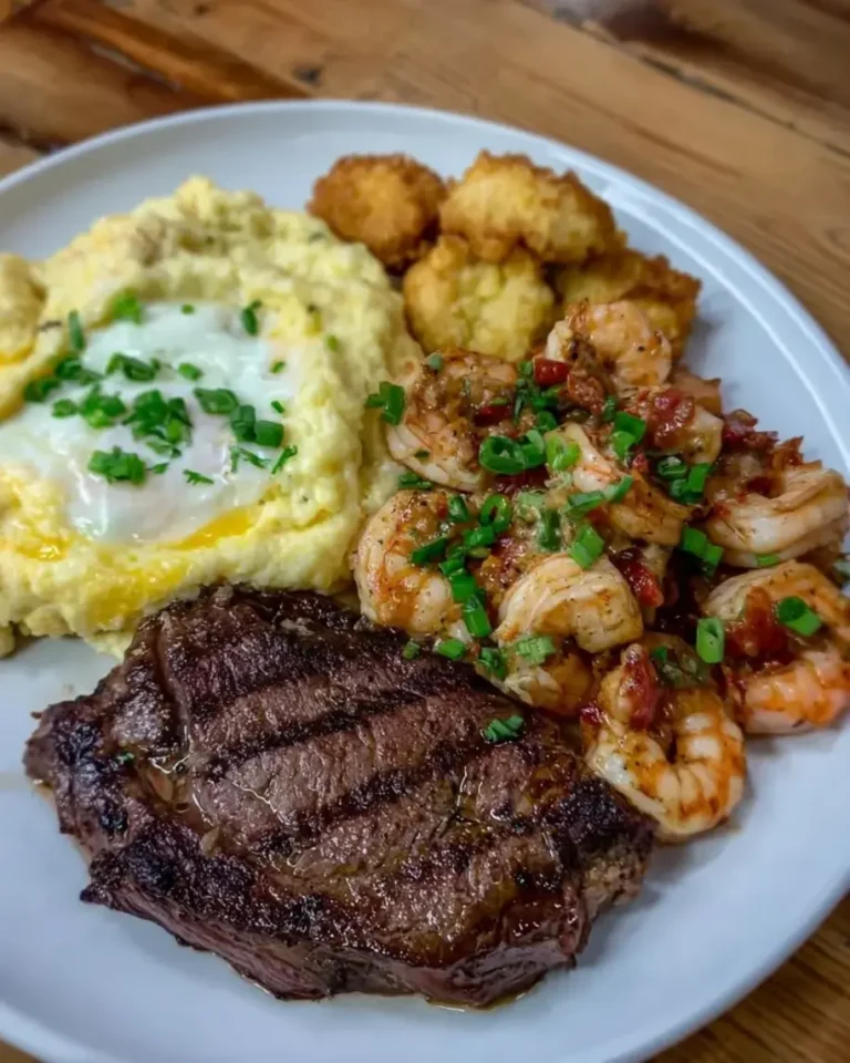 Shrimp and Grits with Ribeye – A Southern Brunch Classic