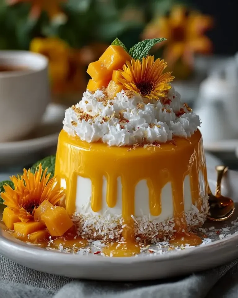 Luxurious Saffron Mango Coconut Clouds Recipe