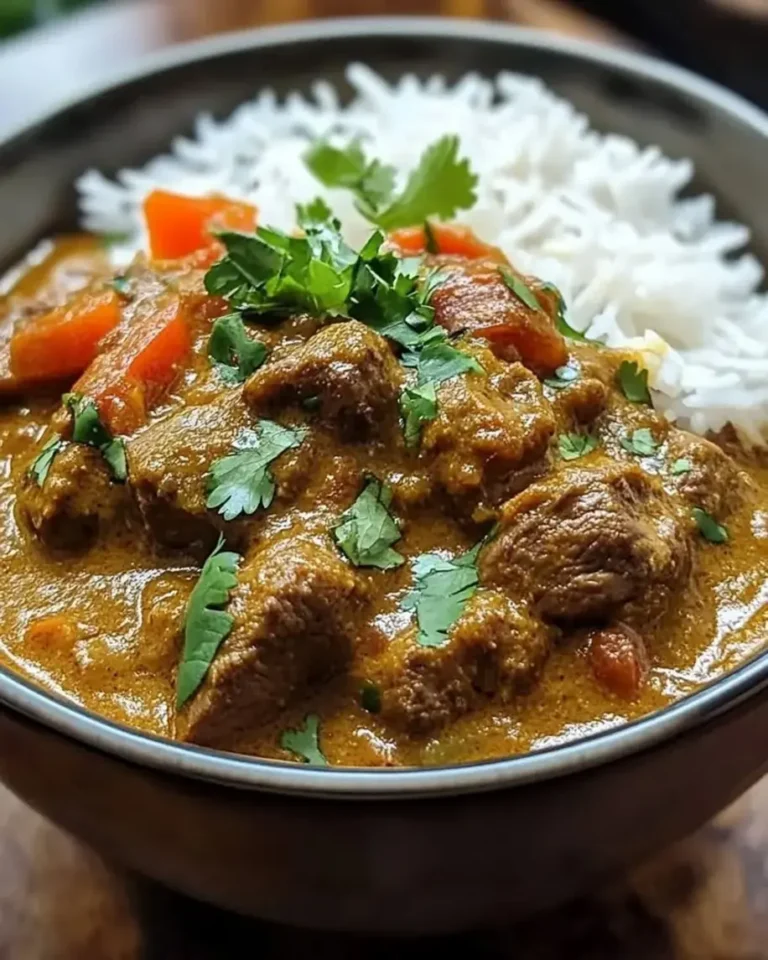 Slow-Simmered Indian Lamb Curry with Rich Tomato Gravy