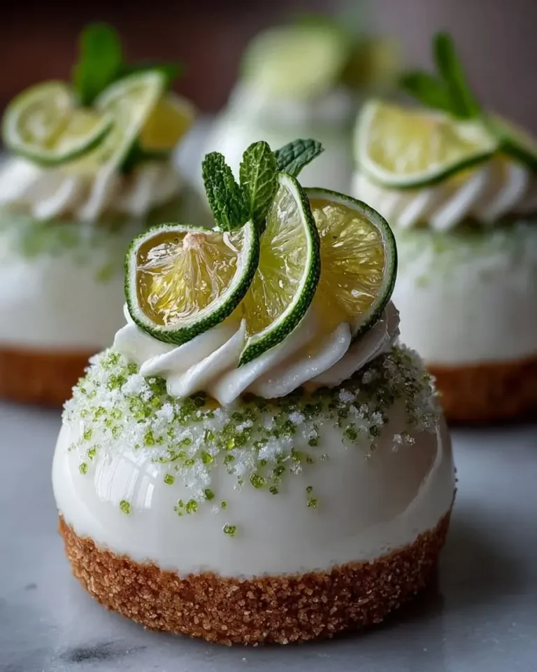 Honey Lime Ricotta Mousse Domes with Mirror Glaze