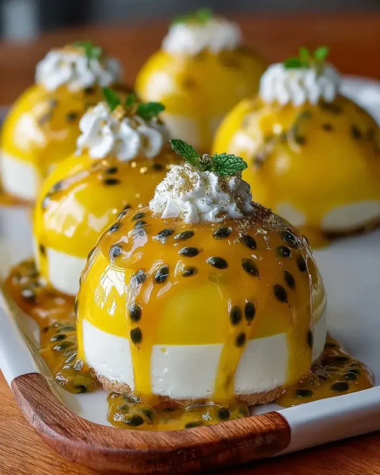 Exotic Passionfruit Dream Domes with Crystal Shine Recipe
