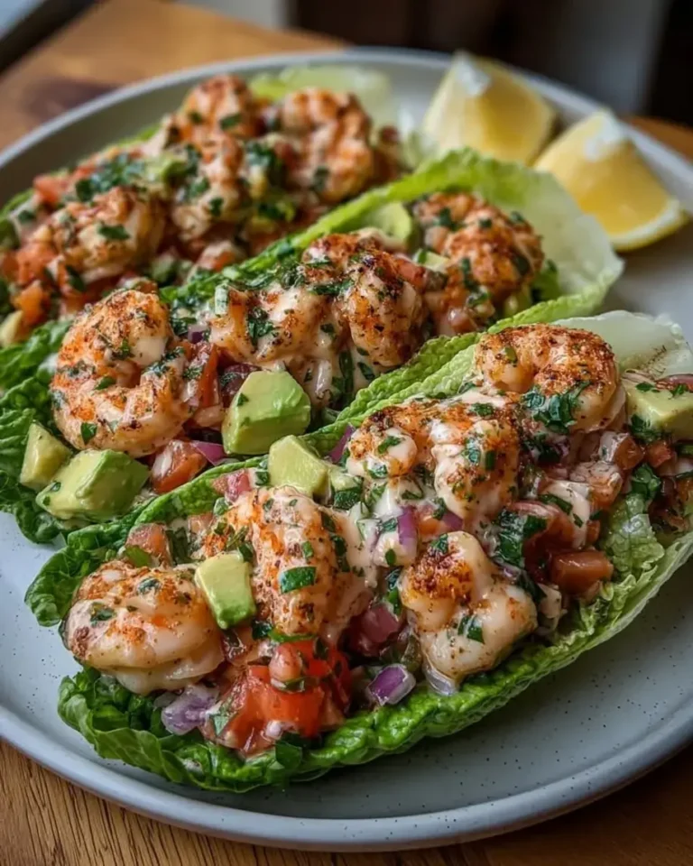 Shrimp Avocado Lettuce Boats – A 15-Minute No-Cook Meal