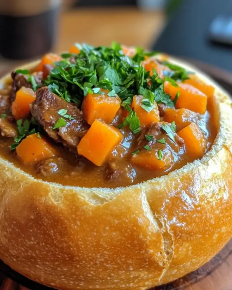 Cozy Slow-Braised Lamb Curry Bread Bowl Recipe