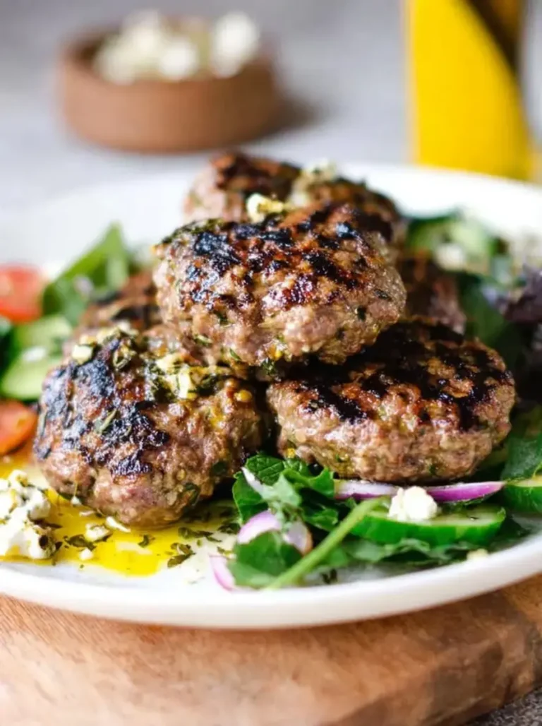 Juicy Grilled Mediterranean Lamb Sliders with Creamy Tzatziki