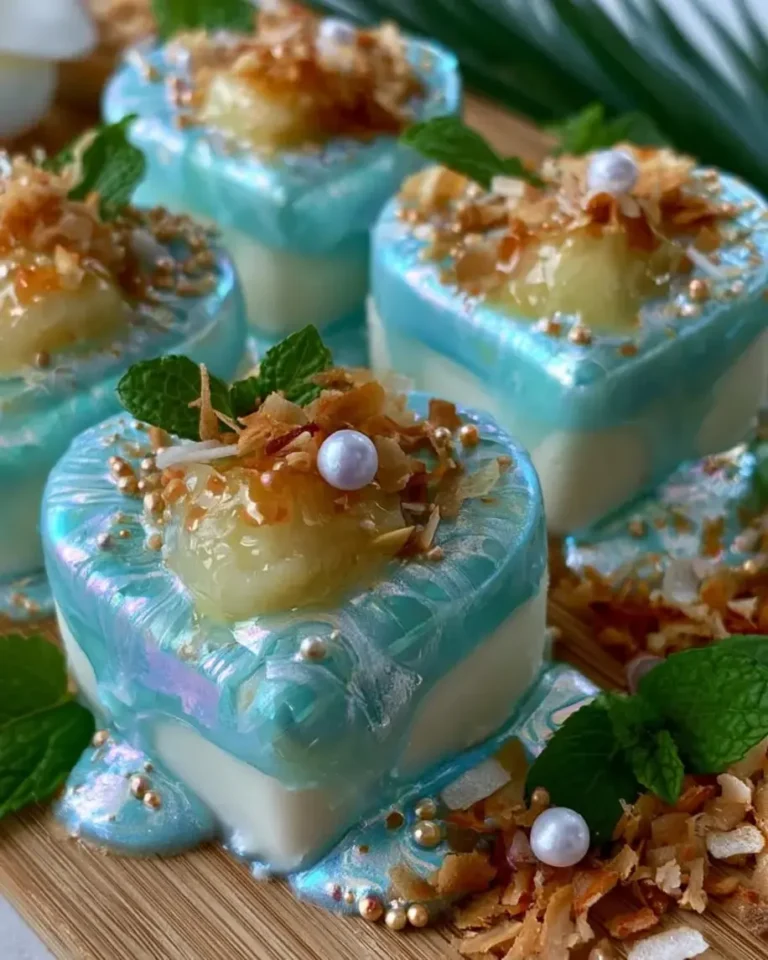Pearlescent Coconut White Chocolate Mermaid Hearts Recipe