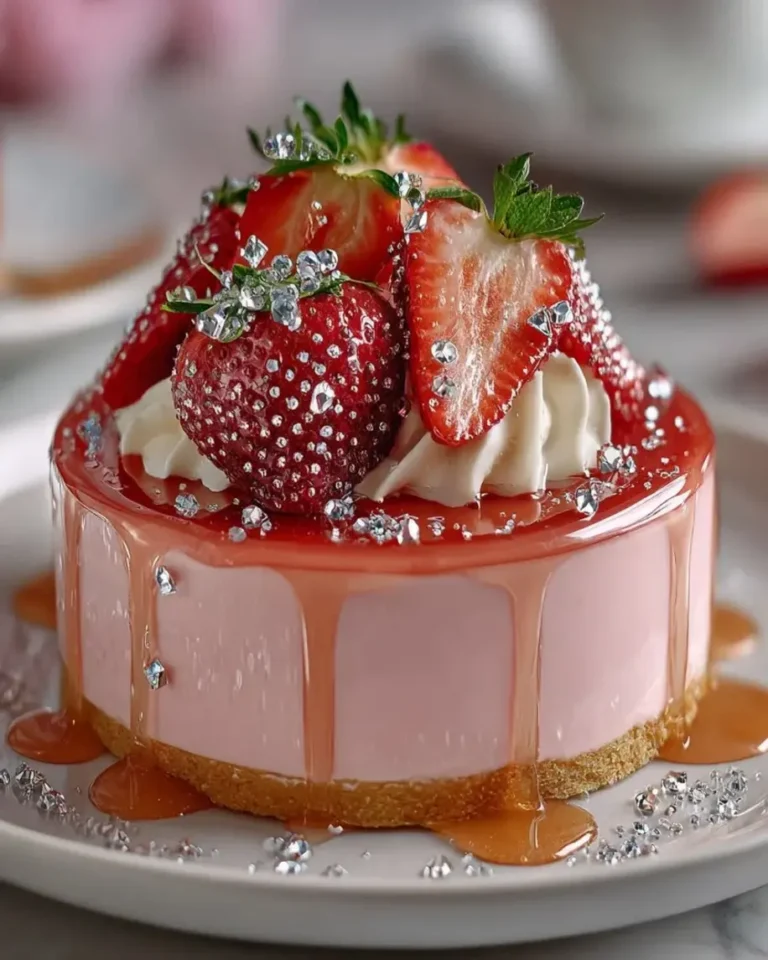 Strawberry Vanilla Crystal Jewels Recipe with Mirror Shell