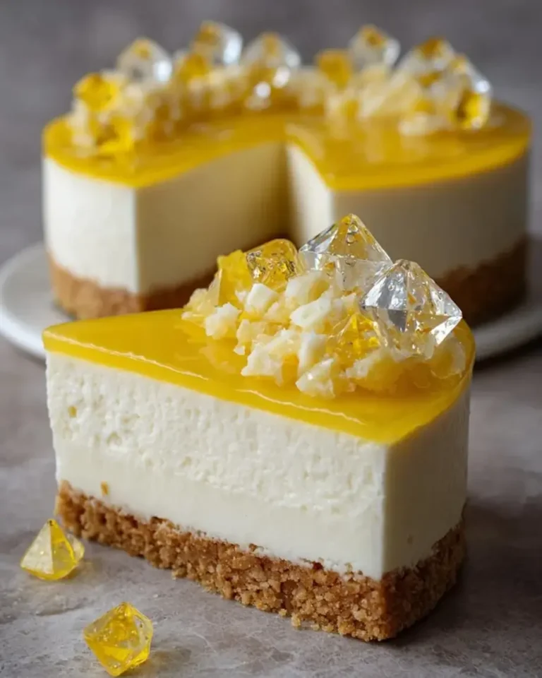Easy Diamond Lemon Crystal Cheesecake Gems at Home