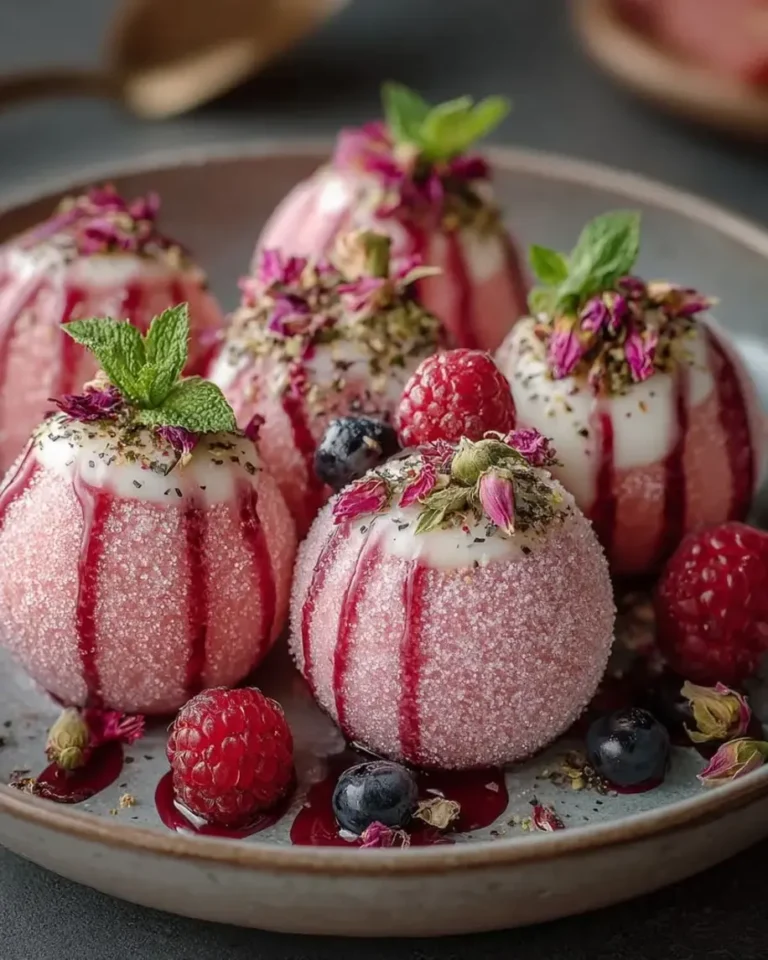 Watermelon Berry Rose Quartz Bombs with Vanilla Silk Filling