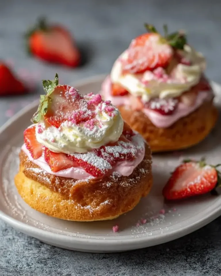 Light & Fluffy Strawberry Vanilla Butterfly Cakes Recipe