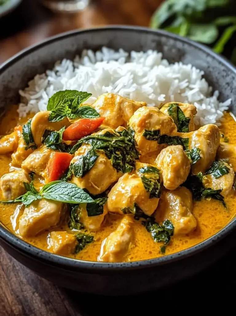 Creamy Slow Cooker Thai Yellow Curry Chicken Recipe