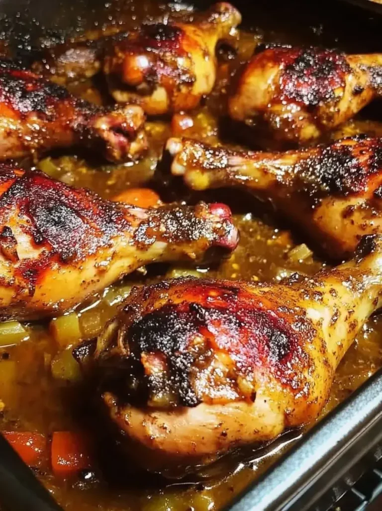 Golden Garlic Butter Chicken Drumsticks with Southern Gravy