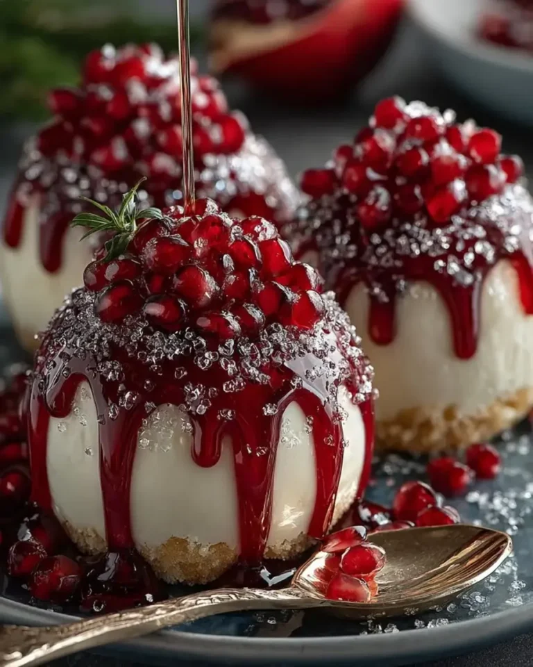 Ruby Pomegranate Vanilla Dream Bombs with Stunning Mirror Glaze