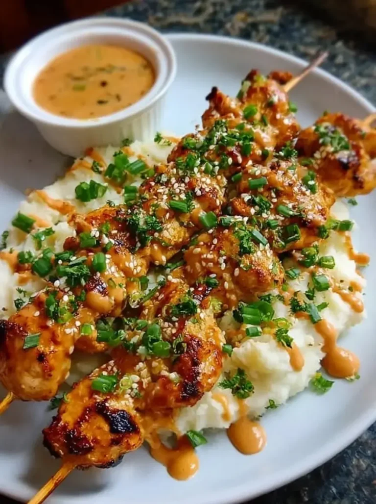 Irresistible Sticky Bang Bang Chicken Skewers