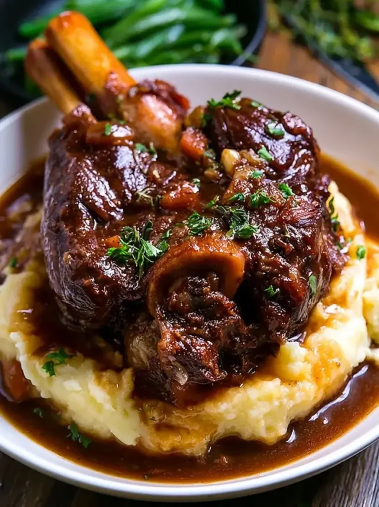 Fall-Off-the-Bone Lamb Shank with Creamy Mashed Potatoes