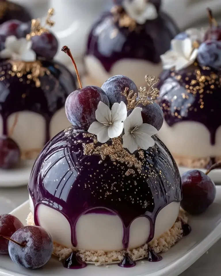 Stunning Amethyst Plum White Chocolate Dream Domes