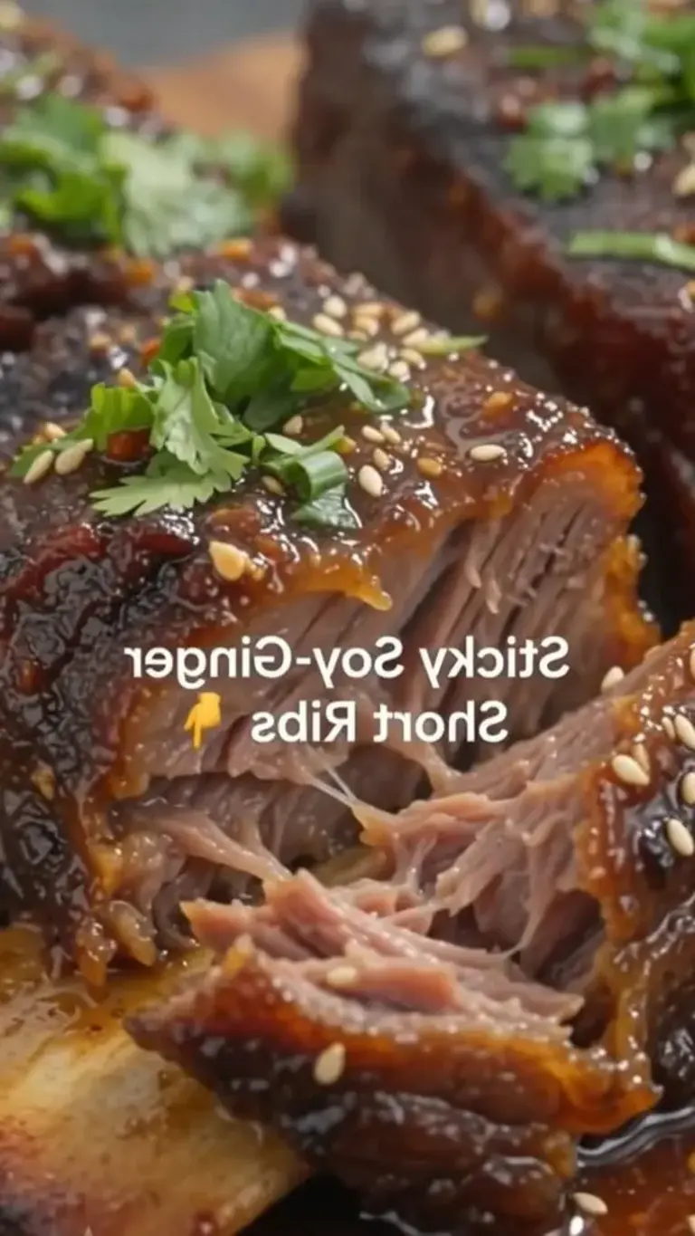 Sticky Caramelized Asian Beef Short Ribs