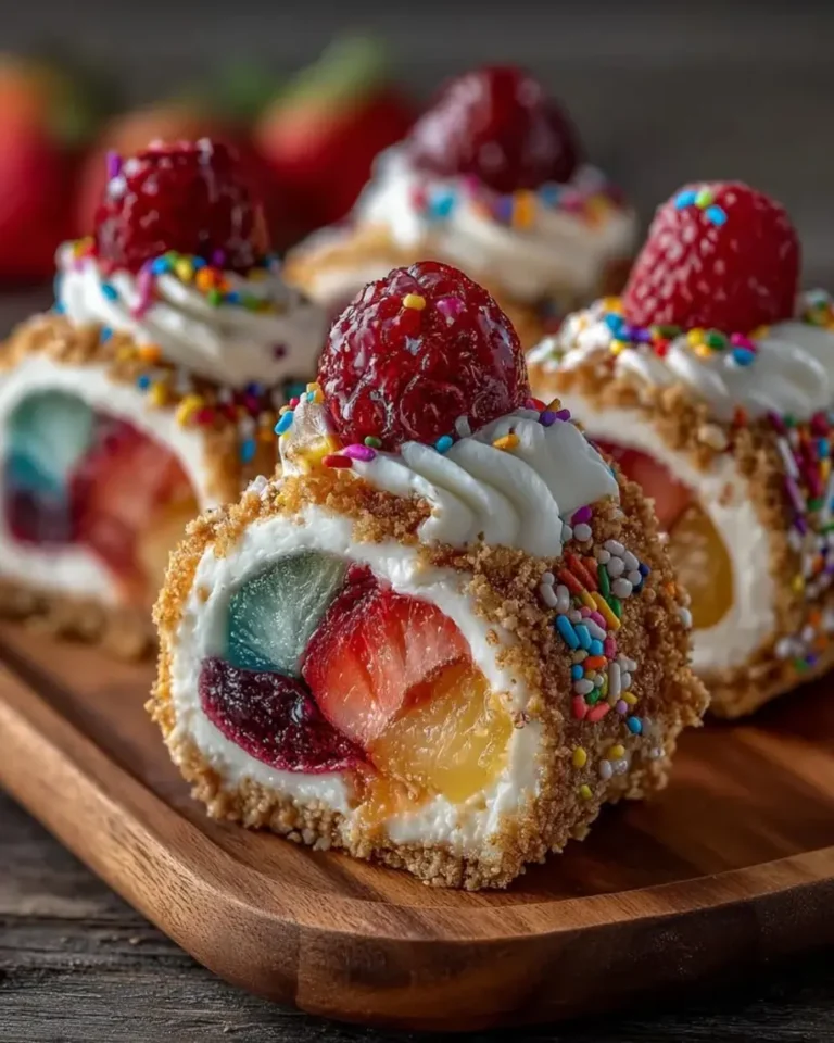 Easy No-Bake Fruit Roll-Ups Cheesecake Bites
