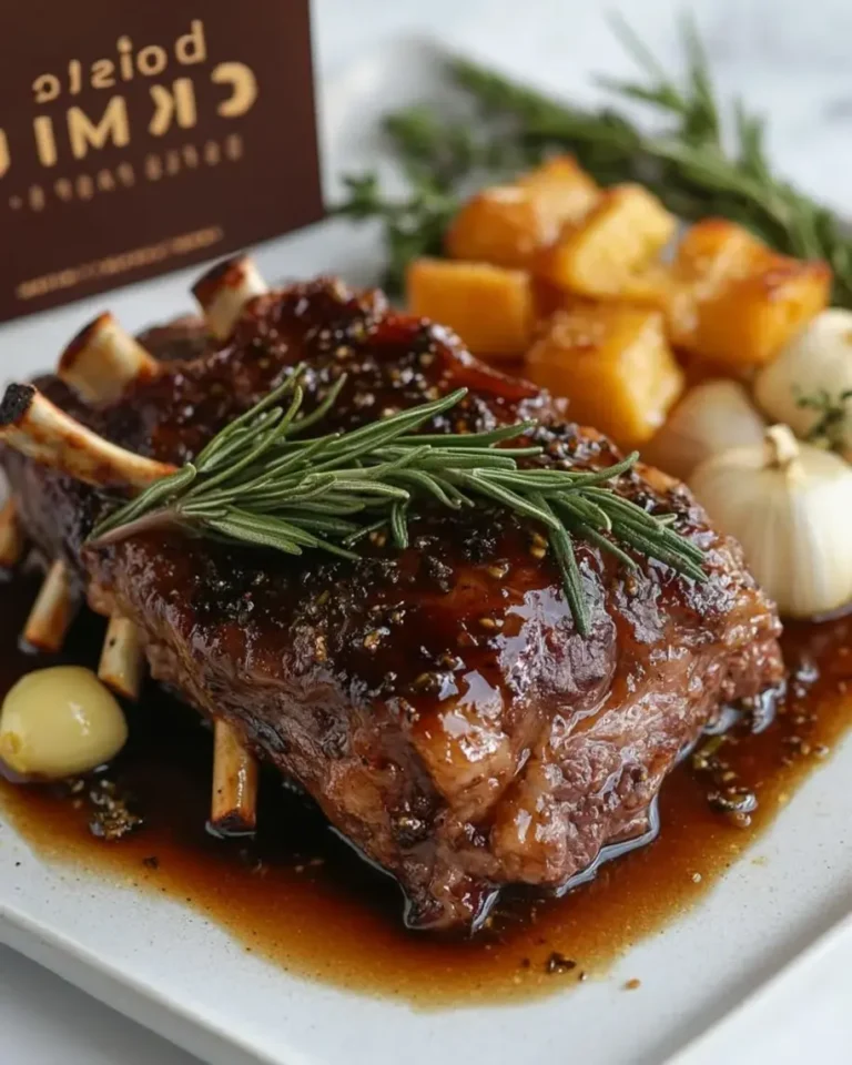 Melt-in-Your-Mouth Rosemary Garlic Honey Lamb Shoulder
