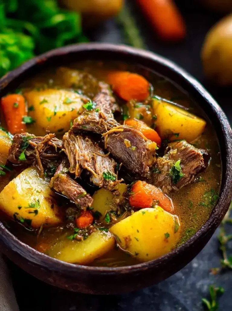 Hearty Irish Lamb Stew with Stout and Root Vegetables