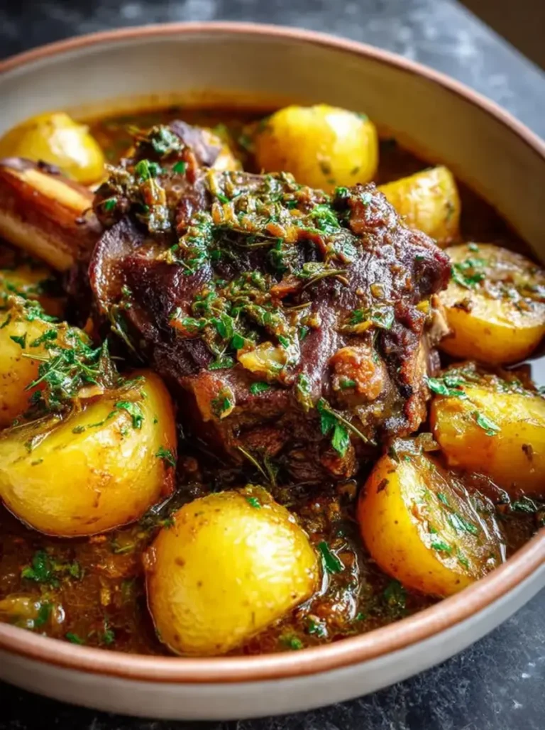 Tender Mediterranean Herb-Braised Lamb Shanks