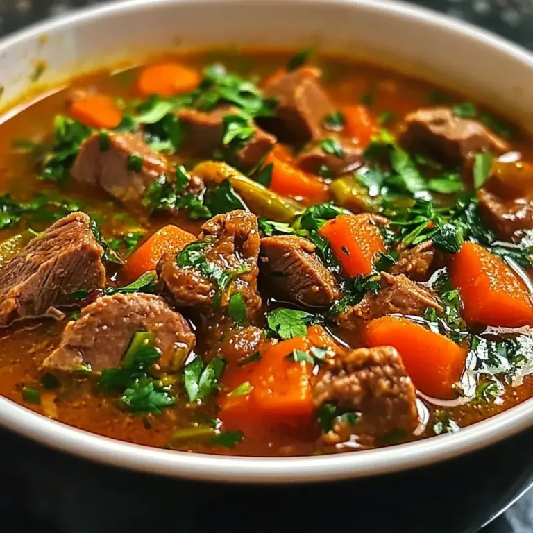 Slow-Simmered Mediterranean Lamb Stew with Garden Herbs