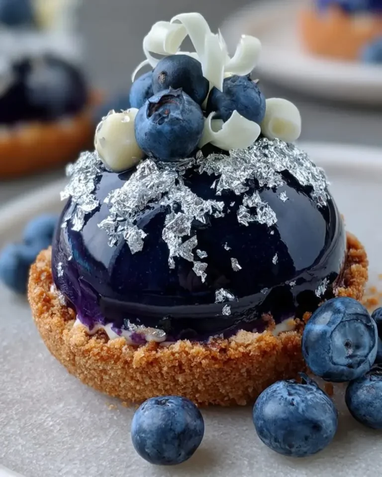Heavenly Blueberry Mirror Bombs with Hidden Vanilla Core