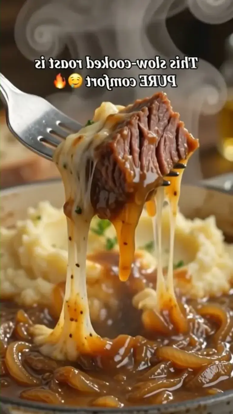 Easy Slow Cooker French Onion Beef Roast Recipe