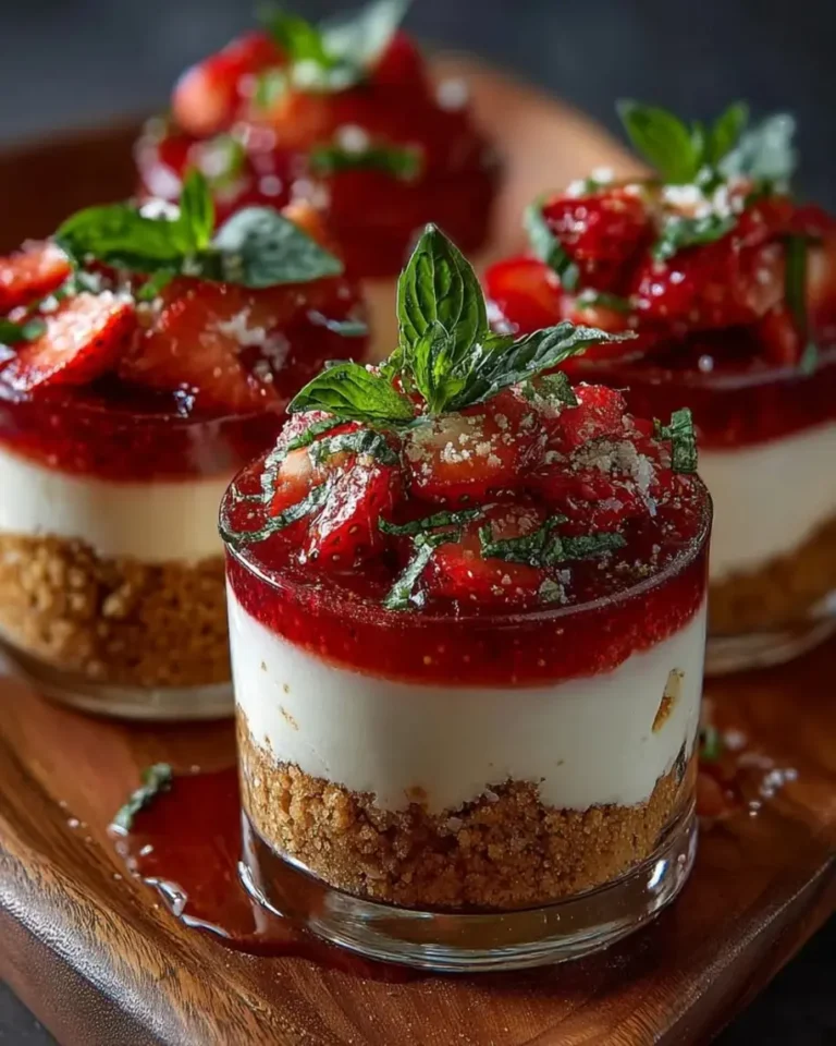 Easy Strawberry Basil Terrarium Cups No Bake Dessert