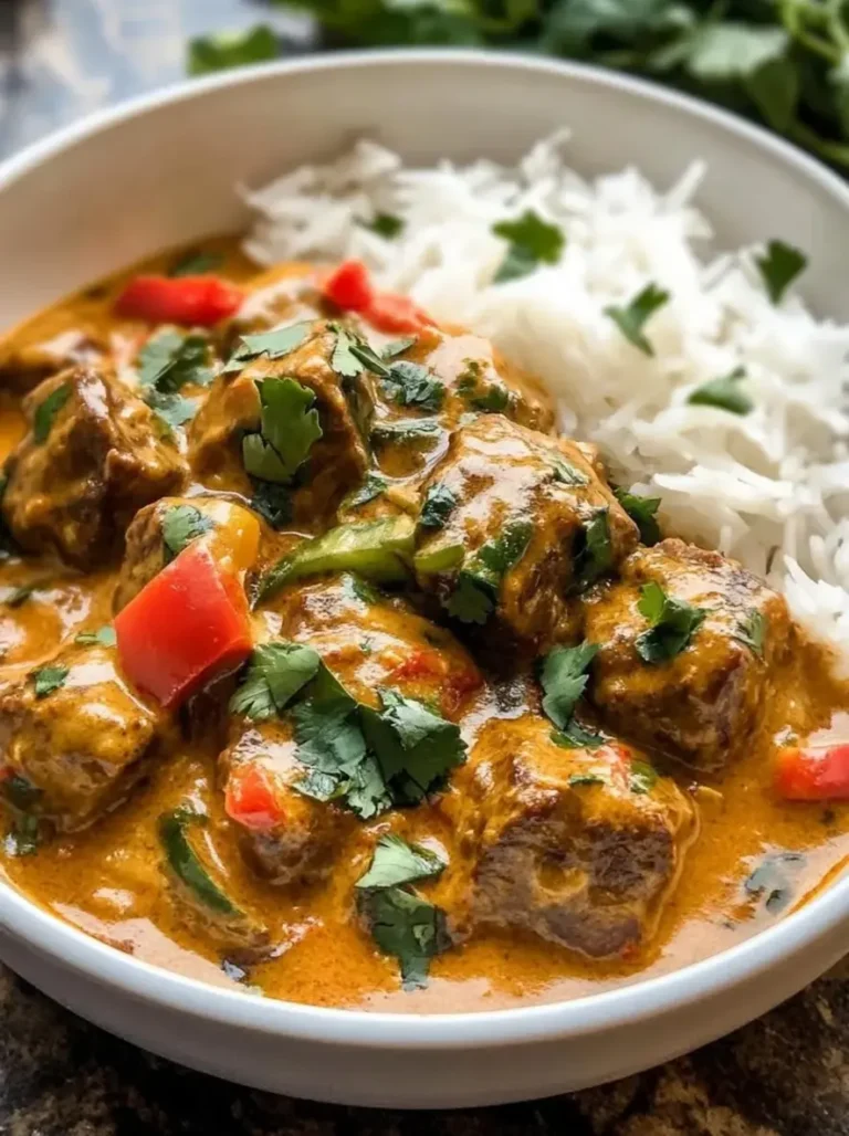 Tender Thai Red Curry Beef in Creamy Coconut Sauce