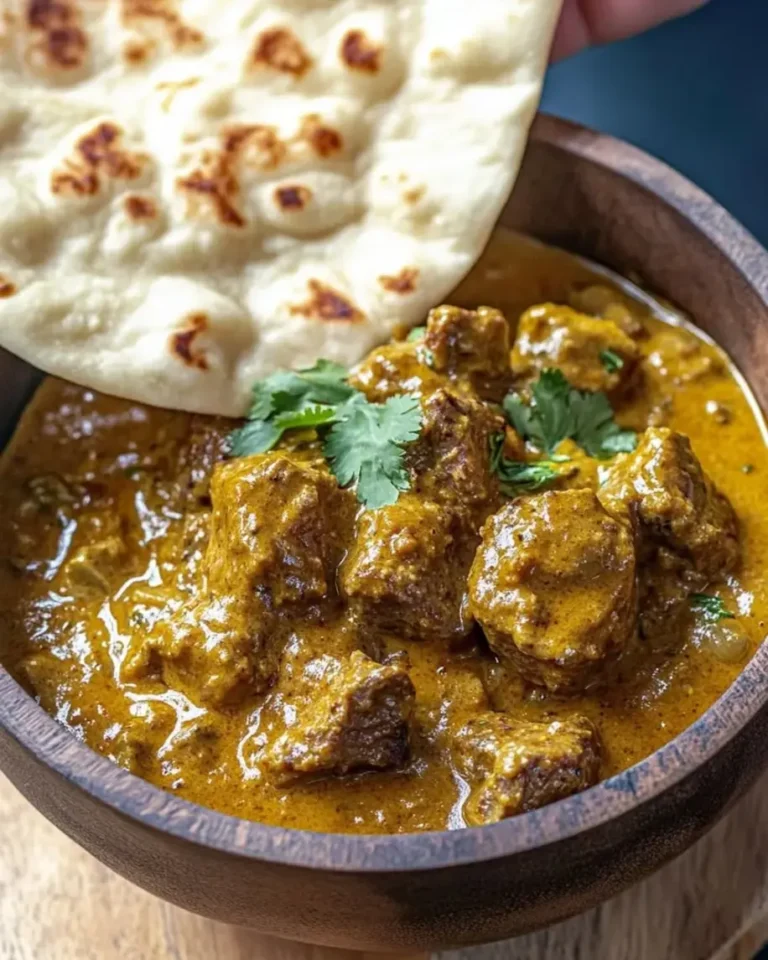Velvety Golden Lamb Korma with Roasted Sweet Potatoes