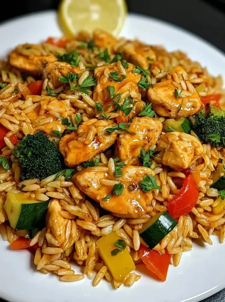 Sun-Kissed Lemon Chicken Orzo Skillet in 35 Minutes