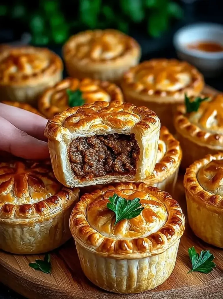 Golden Mini Irish Lamb Pies with Buttery Flaky Crust