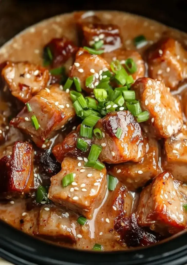 Sticky Spicy Honey Gochujang Pork Belly Bites