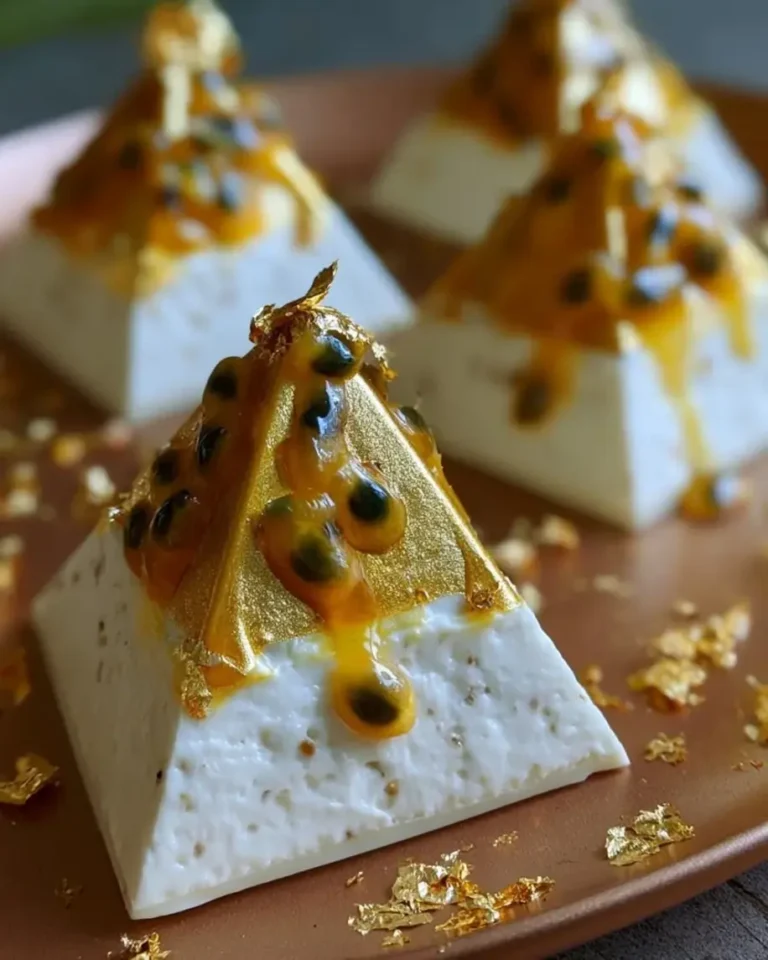 Make Perfect Golden Passionfruit Cardamom Pyramids