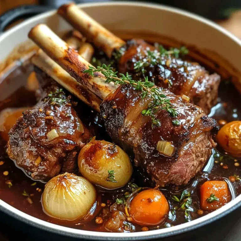 Heritage Braised Lamb Shanks with Red Wine Sauce