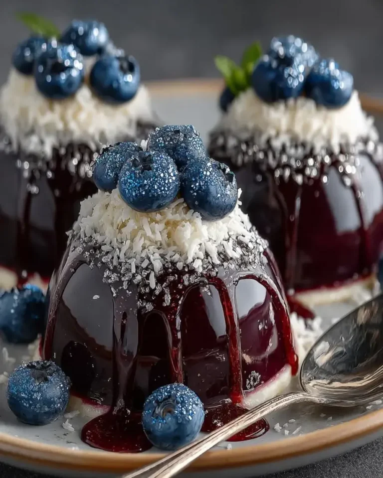 Easy Blueberry Coconut Dream Domes Dessert Recipe