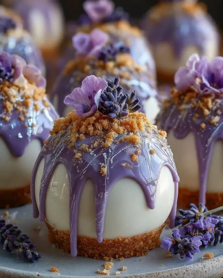 Vanilla Lavender Cream Bombs with Amethyst Glaze Recipe