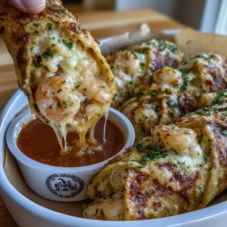 Crispy Garlic Butter Shrimp Roll-Ups with Cajun Dip