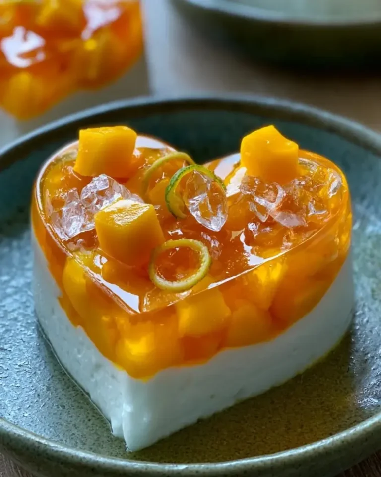 Sparkling Mango Habanero Prism Hearts Dessert