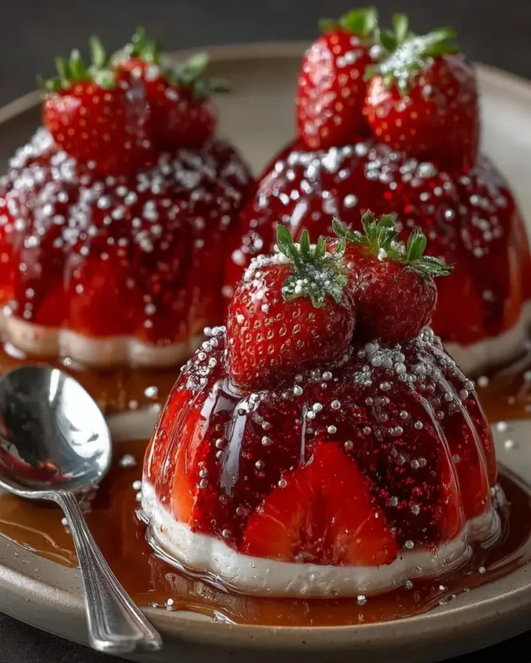 Stunning Crystal Strawberry Lava Dream Domes Dessert Recipe