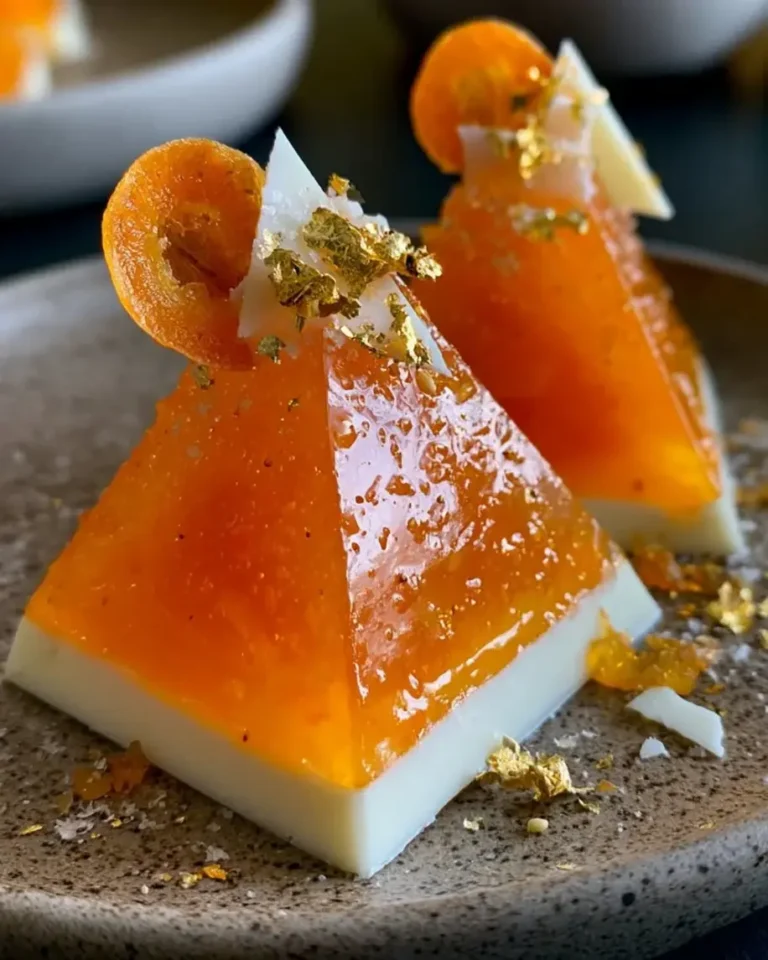 Shimmering Apricot Vanilla Crystal Pyramids Recipe